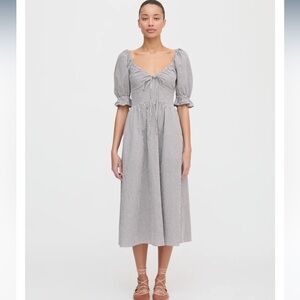 Hill House Ophelia Dress in Chocolate Gingham - Size S